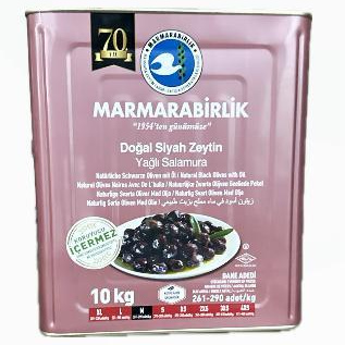 Doğal Siyah Zeytin Yağlı Salamura 10 KG Teneke  M- 261-290