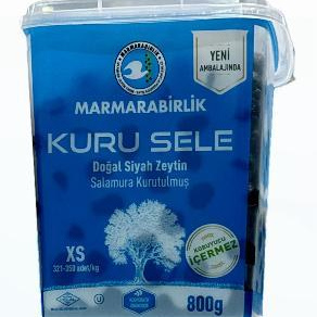 Doğal Siyah Zeytin Salamura Kurutulmuş 800g XS - 321-351