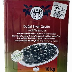 Doğal Siyah Zeytin Yağlı Salamura 10 KG Teneke  3XS