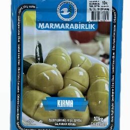 Marmarabirlik 10 Kg. (3XL/161-180) Kırma Yeşil Zeytin Teneke