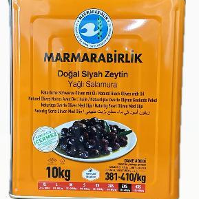 Doğal Siyah Zeytin Yağlı Salamura 10 KG Teneke  3XS- 381-410